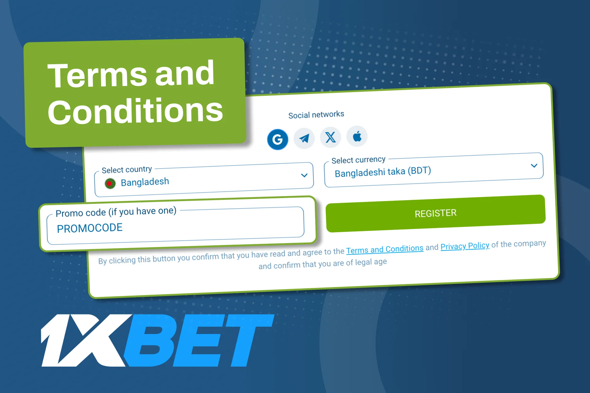Check 1xBet promo code rules before using any bonus.