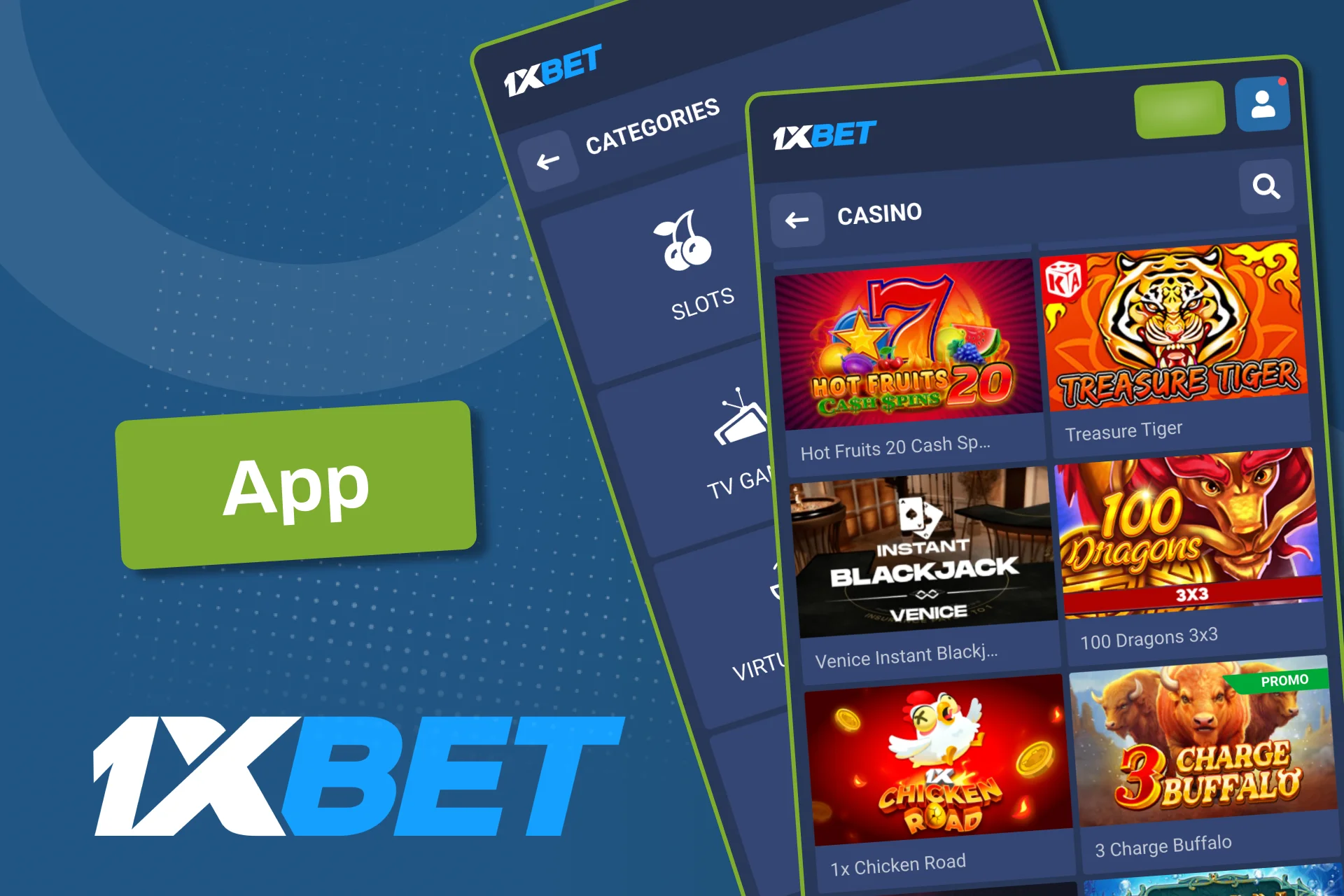 Play slots on the 1xBet app in Bangladesh on Android and iOS.