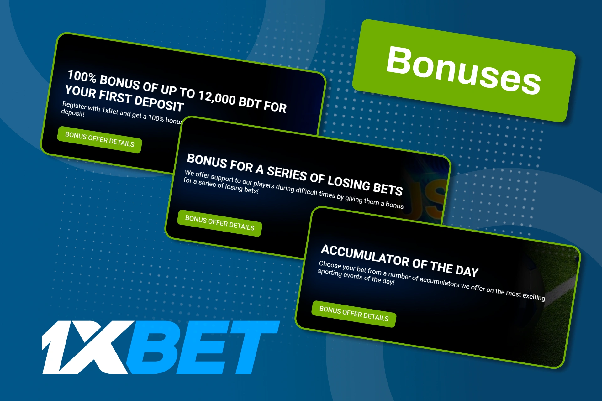 Boost your football betting with exclusive bonus offers on 1xBet.