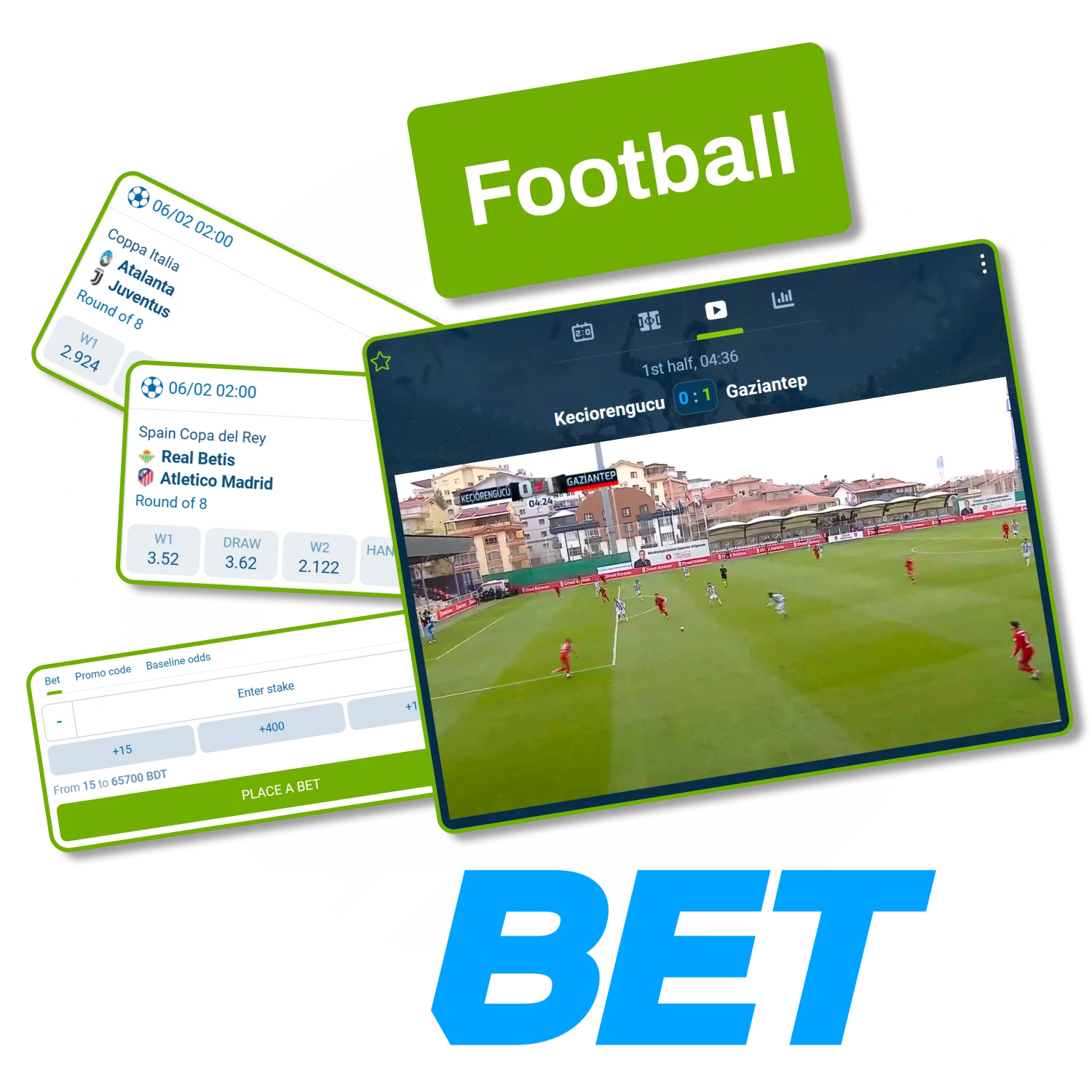 Enjoy full football betting access on web and app with 1xBet.