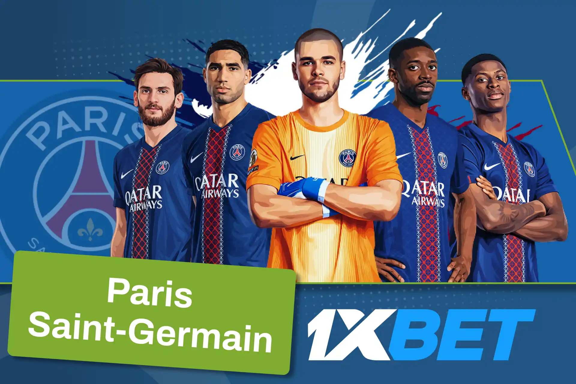 Feel the energy of major tournaments with 1xBet and PSG inspired experiences.